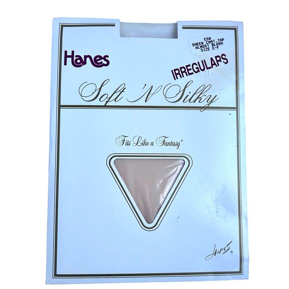 Hanes Soft 'N Silky Sheer Control Top Almond Blush Size E F Pantyhose NOS - Picture 1 of 3